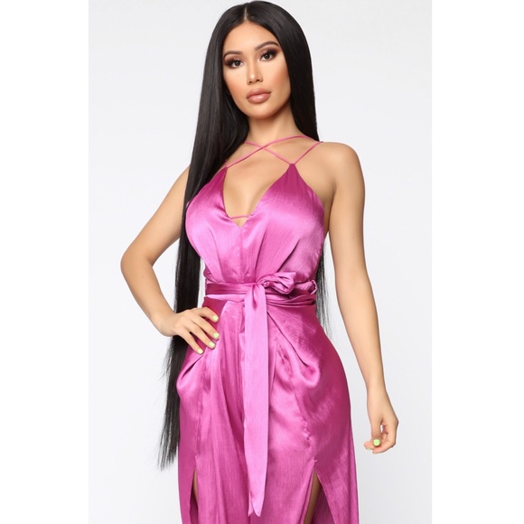 Fashion Nova Feeling Spectacular Satin Jumpsuit! - Picture 4 of 16